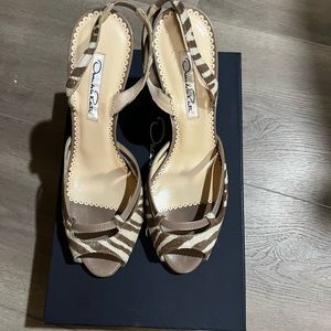 Oscar de la renta Tiger Heels sandals